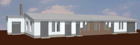 Tiszalök, Bocskai u. Városgazdálkodási Kht. termelő csarnok